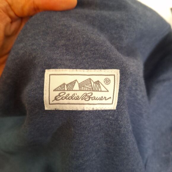 Eddie Bauer Men's Size 2XL Pullover Sweater Crew Neck Stretch Cotton Navy - Picture 6 of 6